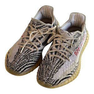 Pre-Owned Yeezy Boost 350 V2 “Zebra” Sneakers - Size 11.5
